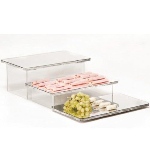 AYNALI TEŞHİR STANDI / MERDİVEN 40,5 X 25 X H: 2, 8,5, 16 Cm